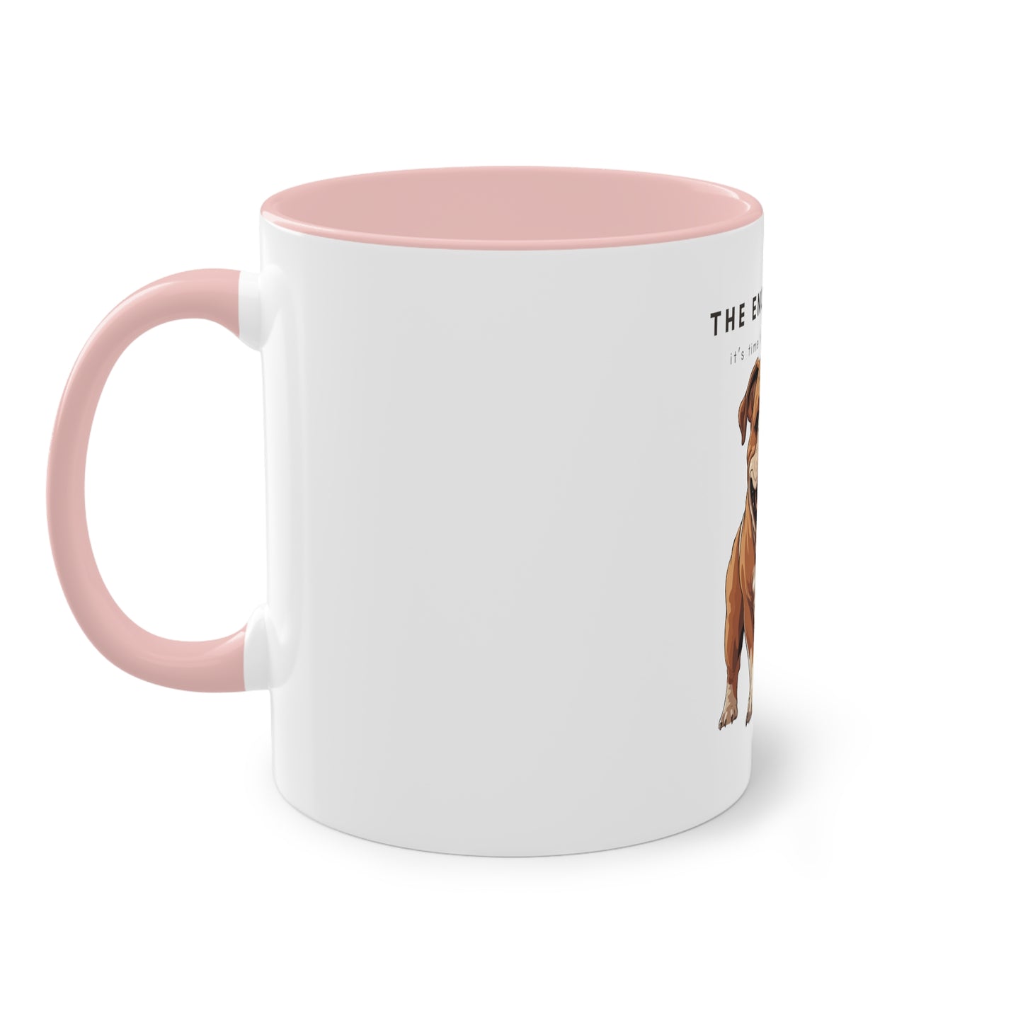 The English Say Tea Bulldog Two-Tone Coffee Mug, 325ml - White