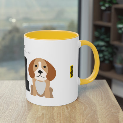 Yes My Children Look Like This Dogs Two-Tone Coffee Mug, 325ml - White