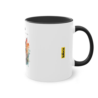 Proud To Be The Crazy Cat Lady Two-Tone Coffee Mug, 325ml - White