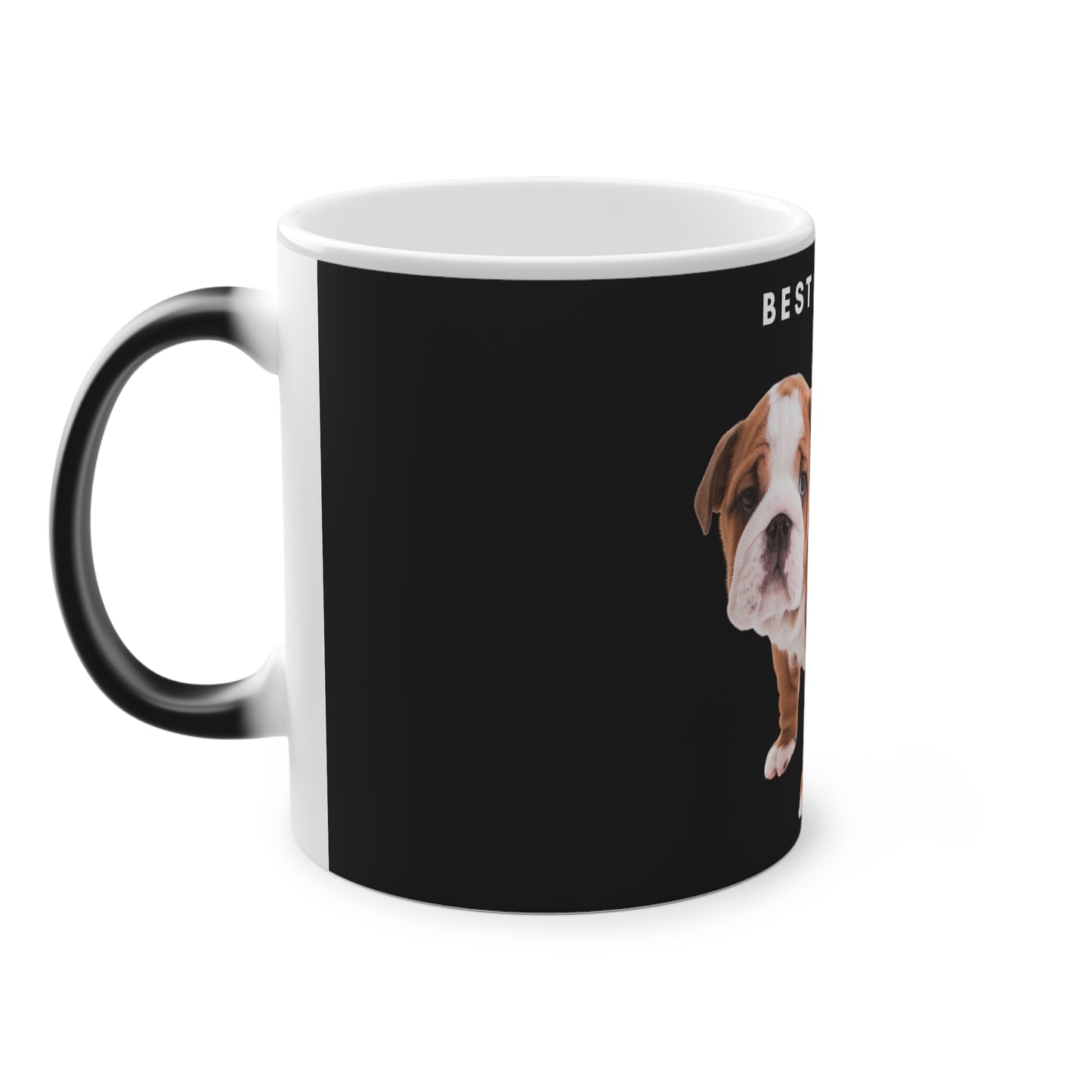 Best Dog Mom Dad Ever English Bulldog Magic Mug, 325ml - Black