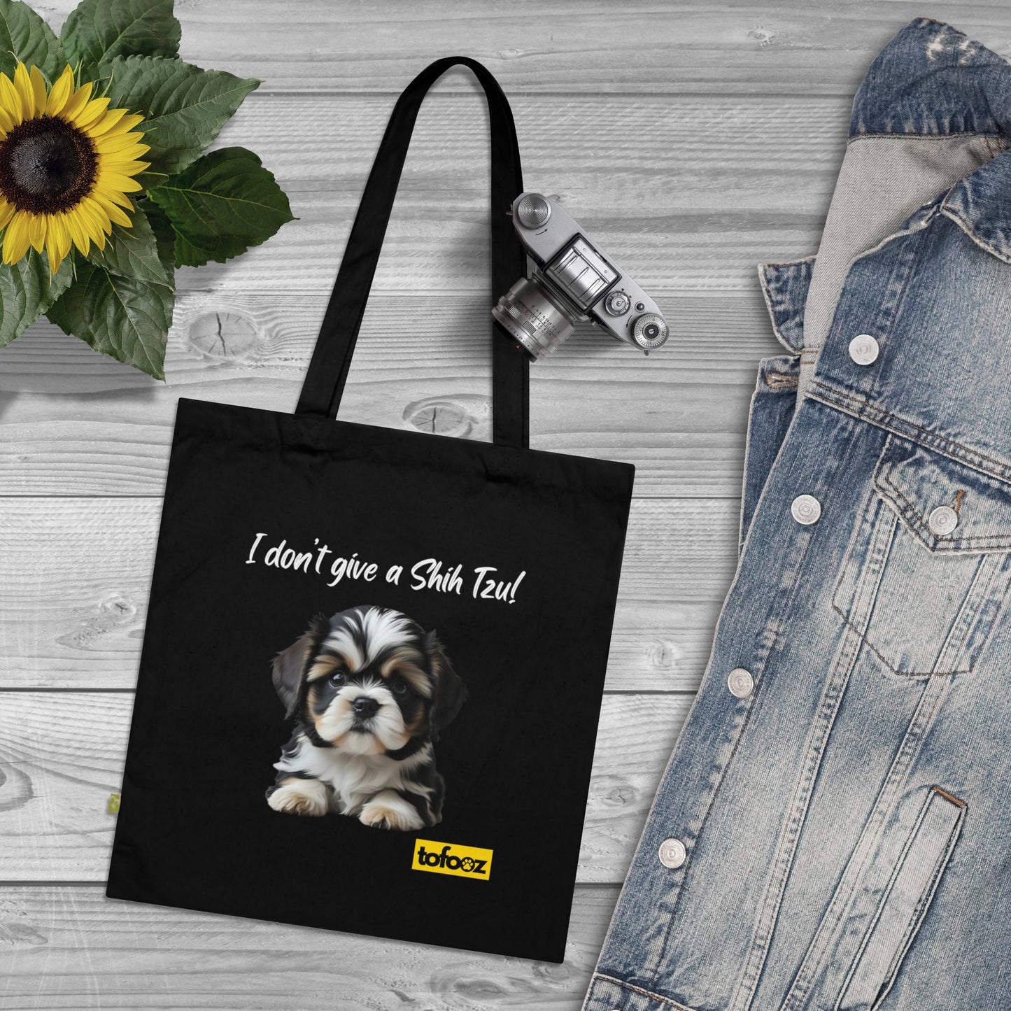 I Don't Give A Shih Tzu Organic Cotton Tote Bag