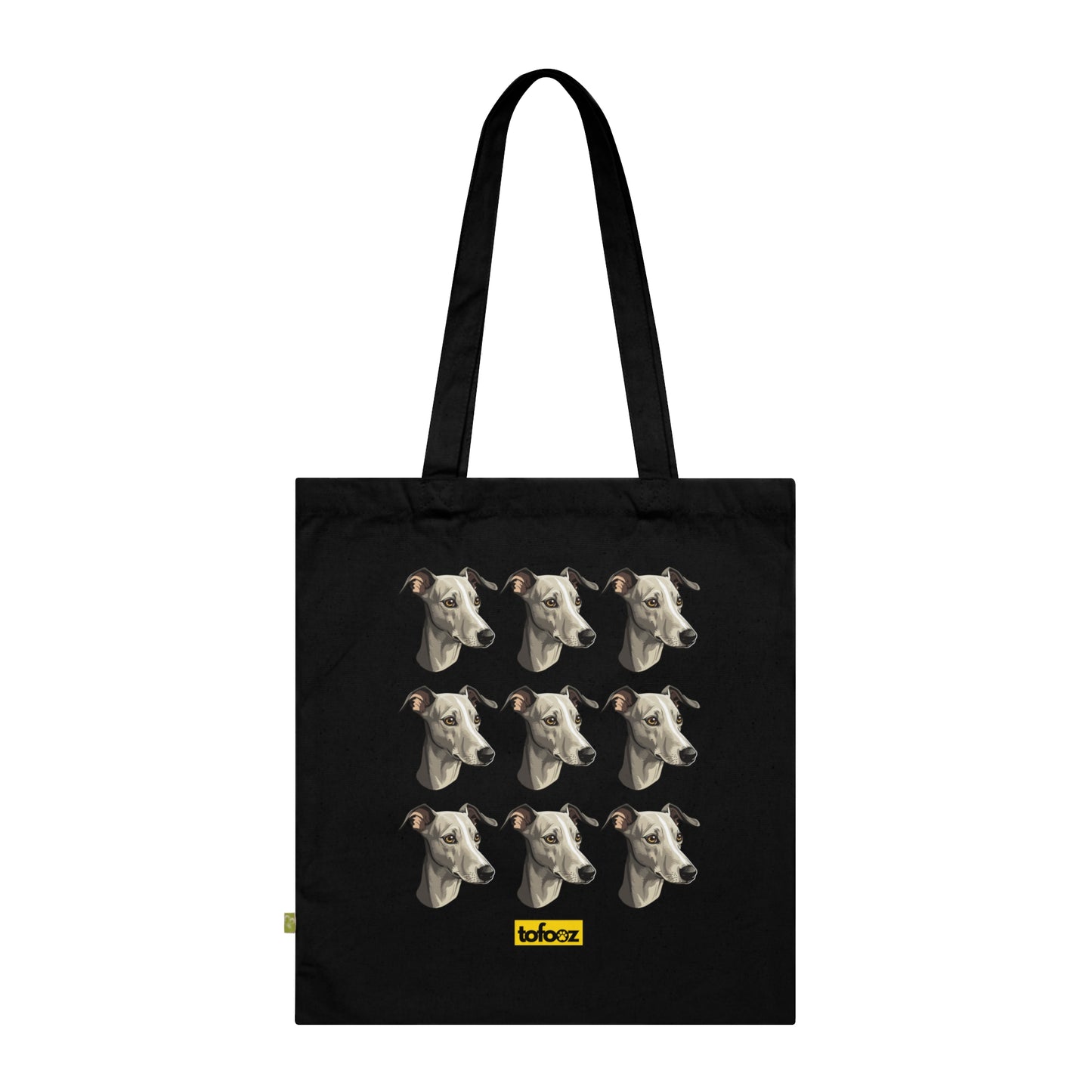 Italian Greyhound Print Organic Cotton Tote Bag