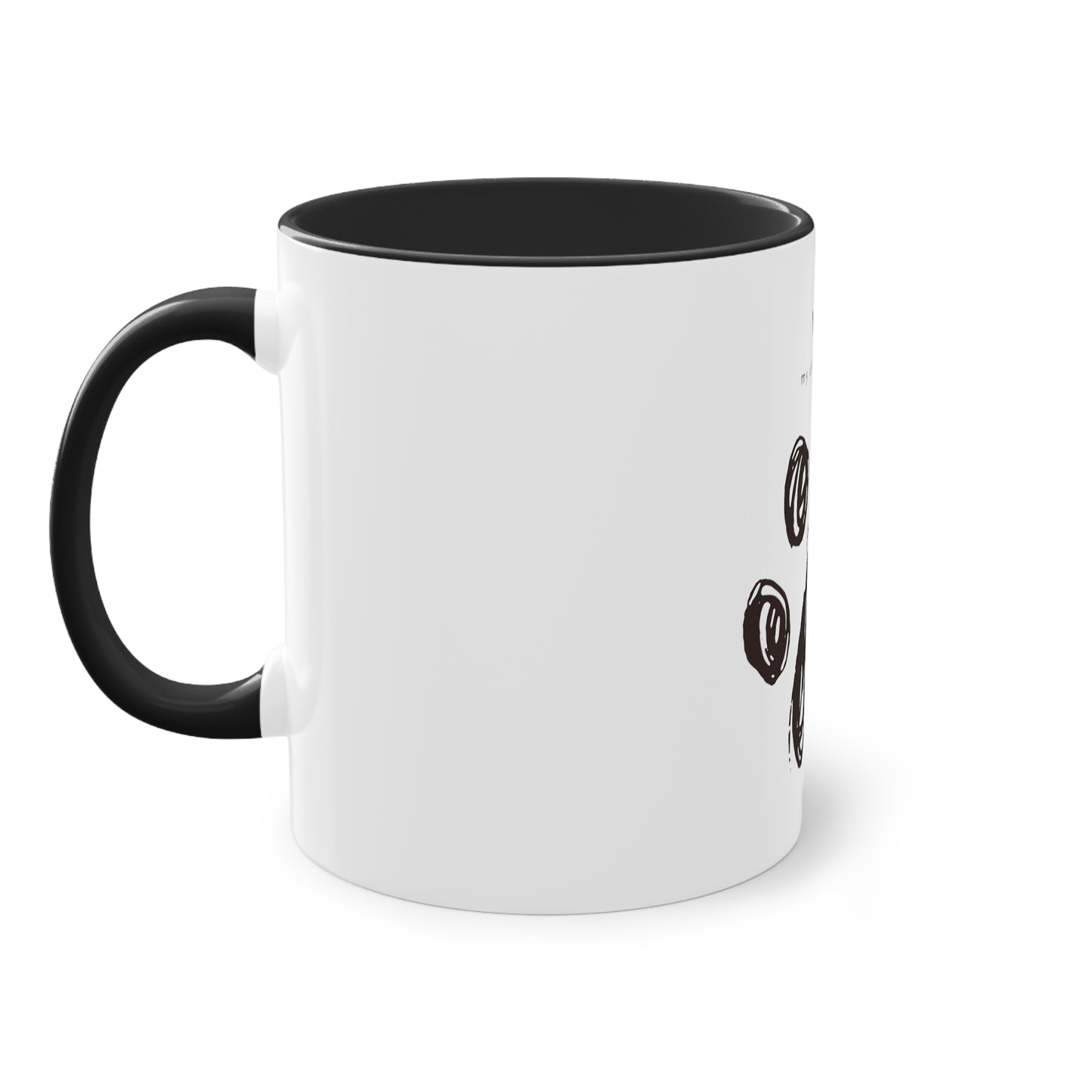 Yes My Child Has Fur Two-Tone Coffee Mug, 325ml - White