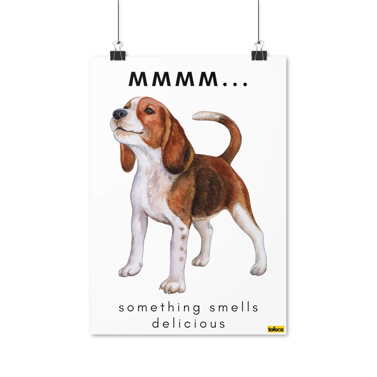 Mmm Delicious Beagle Poster - Various Sizes