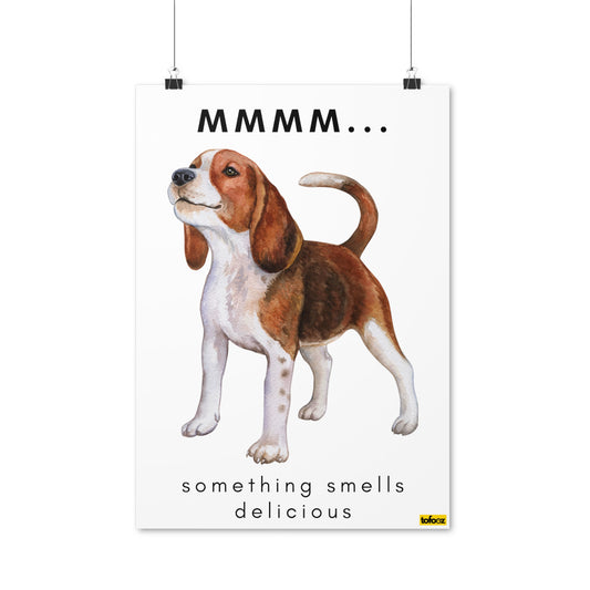 Mmm Delicious Beagle Poster - Various Sizes