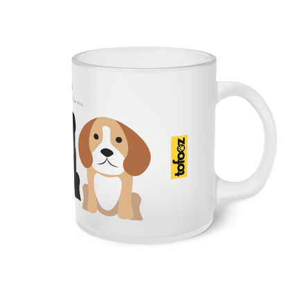 Yes My Children Look Like This Dogs - Frosted Glass Mug, 325ml