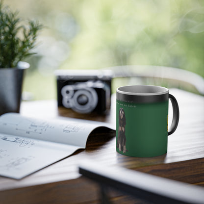 All I Need Is Coffee And My Saluki Magic Mug, 325ml - Green