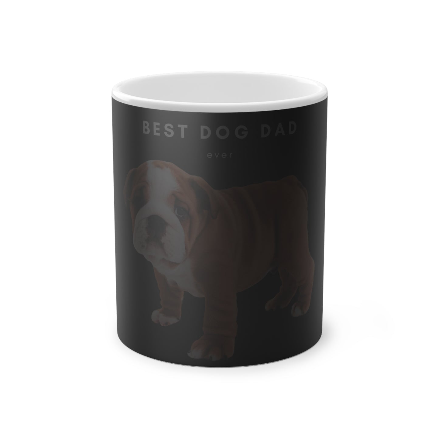 Best Dog Mom Dad Ever English Bulldog Magic Mug, 325ml - Black