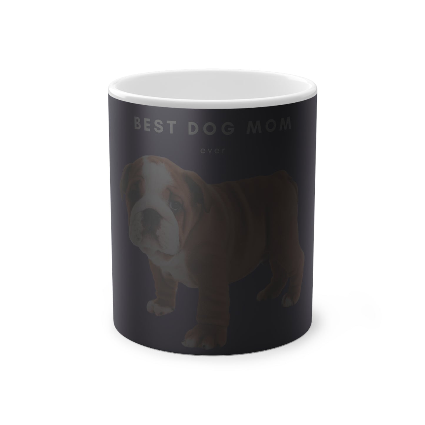 Best Dog Mom Ever English Bulldog Magic Mug, 325ml - Purple