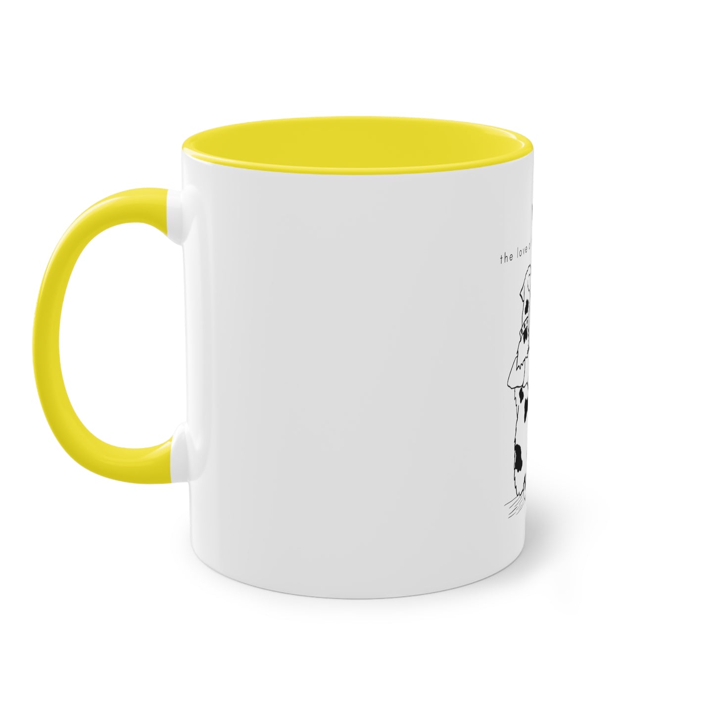 Yes Love Of My Life Dog Two-Tone Coffee Mug, 325ml - White