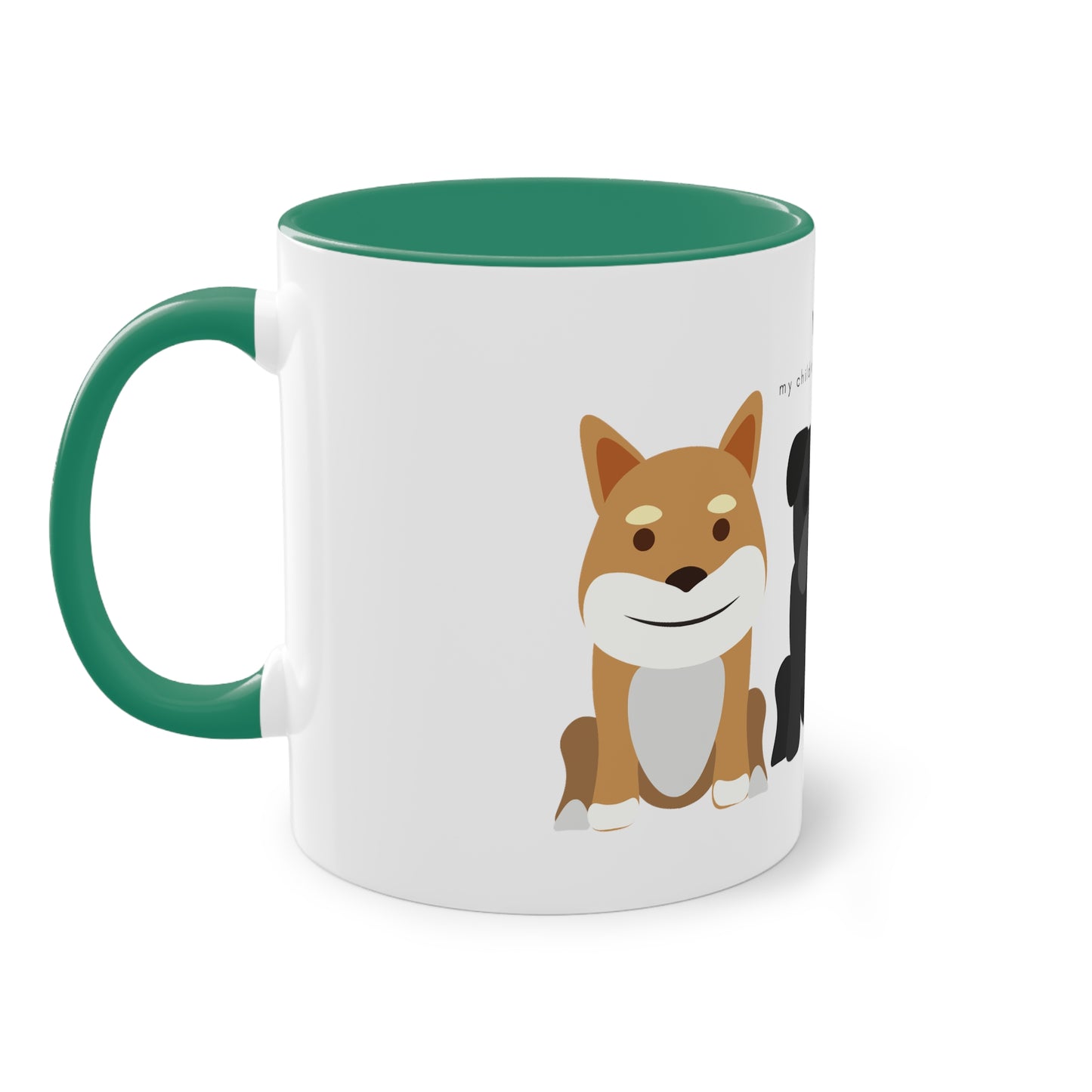 Yes My Children Look Like This Dogs Two-Tone Coffee Mug, 325ml - White