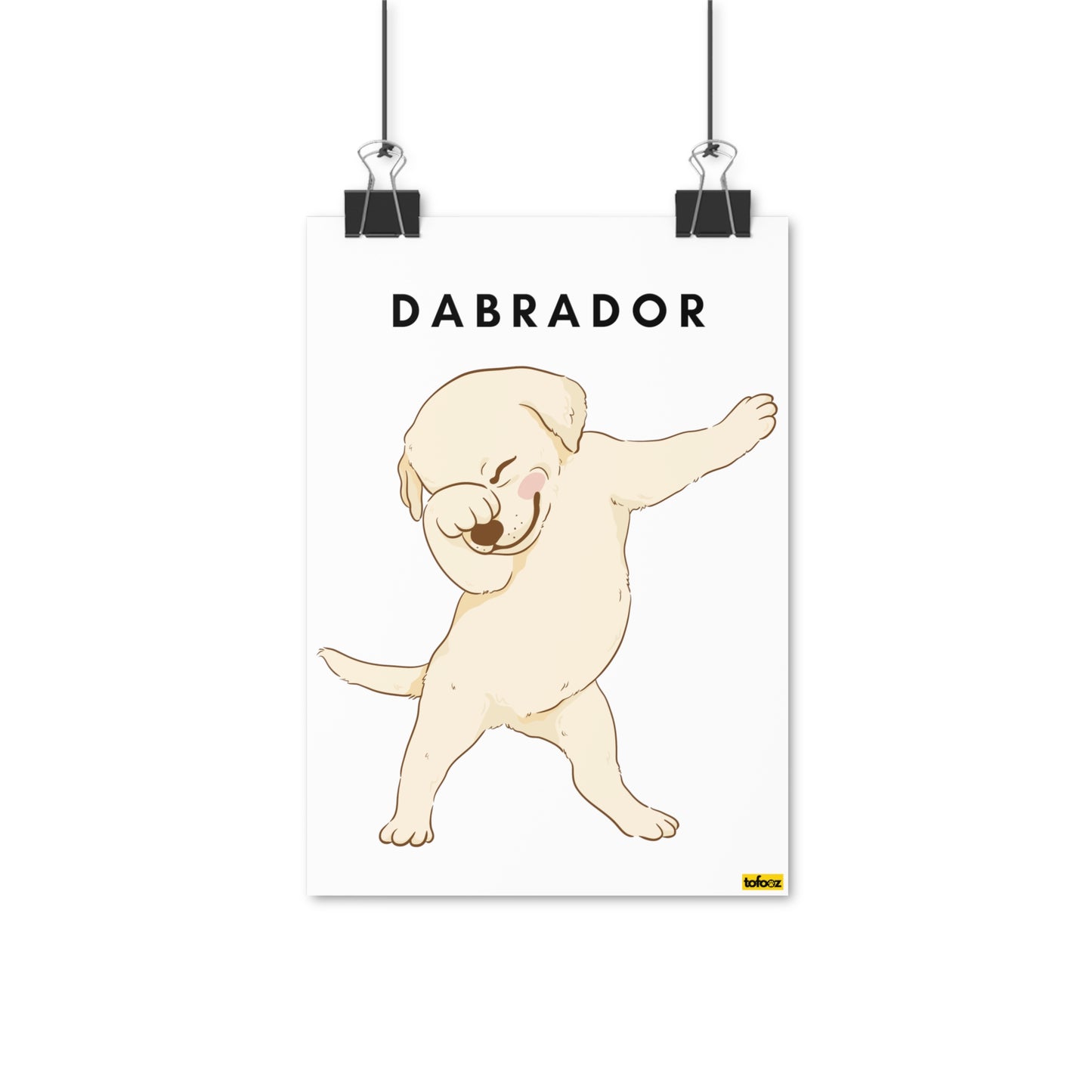 Dabrador Golden Lab Graphic Poster - Various Sizes