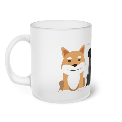 Yes My Children Look Like This Dogs - Frosted Glass Mug, 325ml