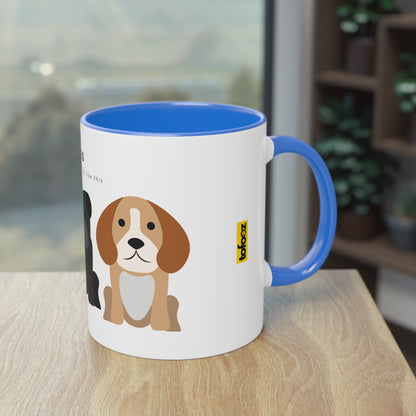 Yes My Children Look Like This Dogs Two-Tone Coffee Mug, 325ml - White