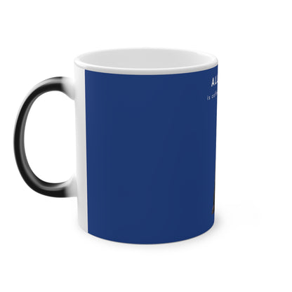 All I Need Is Coffee And My Saluki Magic Mug, 325ml - Dark Blue