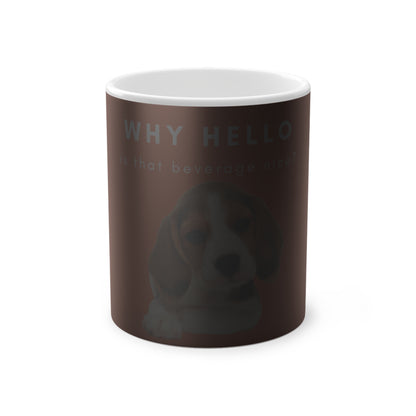 Why Hello Beagle Magic Mug, 325ml - Crusta