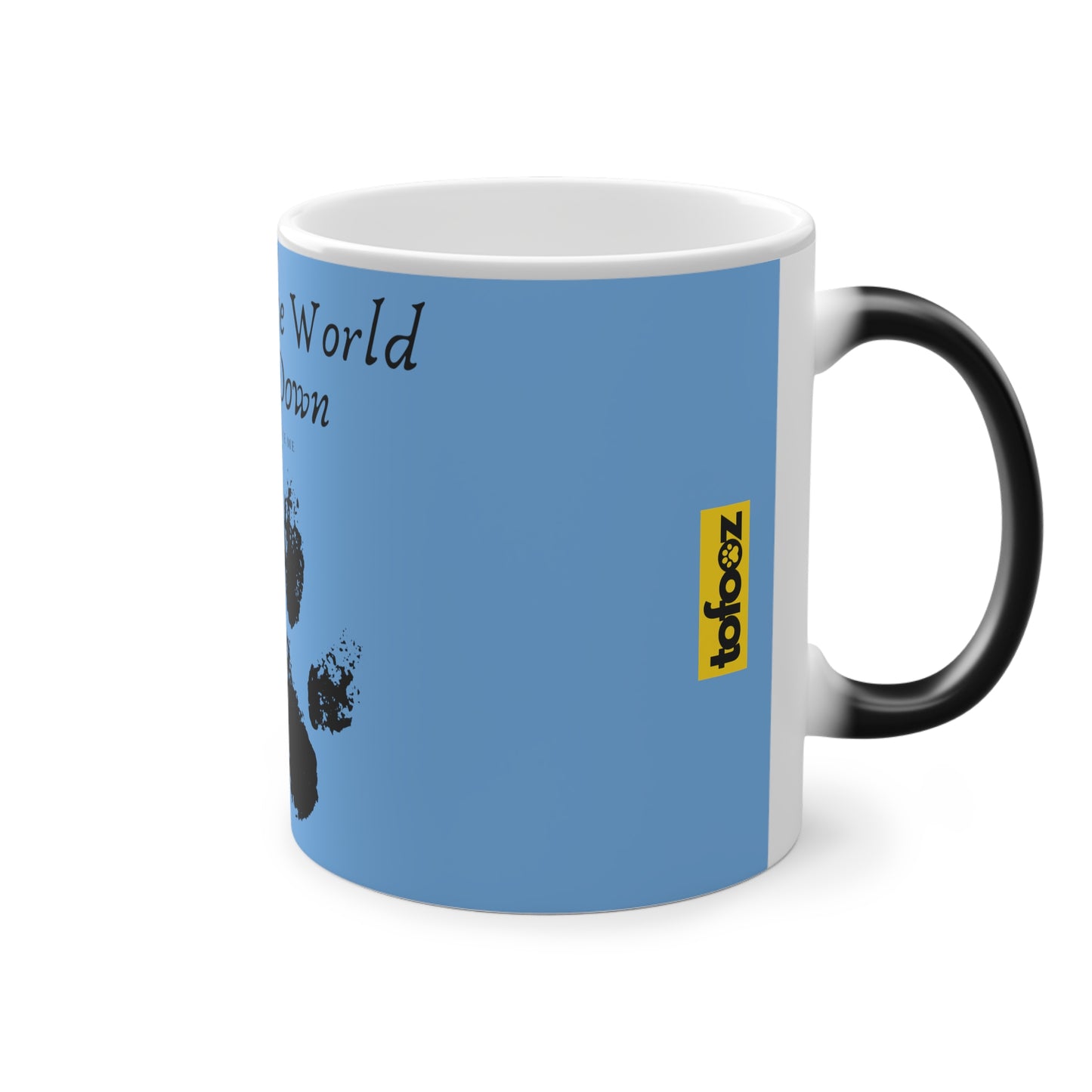 Even If The World Burns Down Magic Mug, 325ml - Light Blue