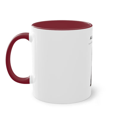 All I Need Is Coffee And My Saluki Two-Tone Coffee Mug, 325ml - White