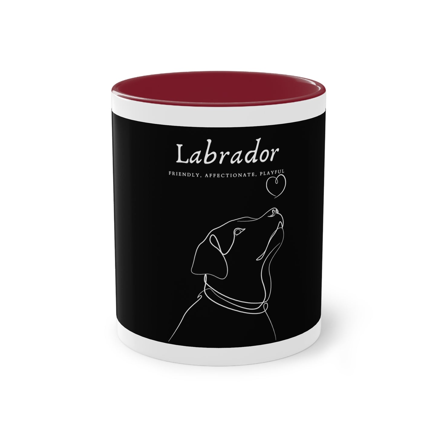 Labrador Character Two-Tone Coffee Mug, 325ml