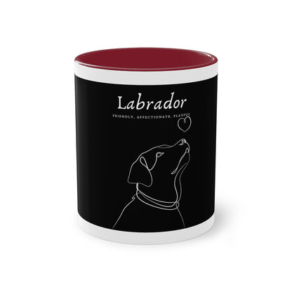 Labrador Character Two-Tone Coffee Mug, 325ml