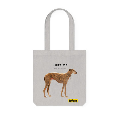 Just Me And My Galgo Woven Tote Bag