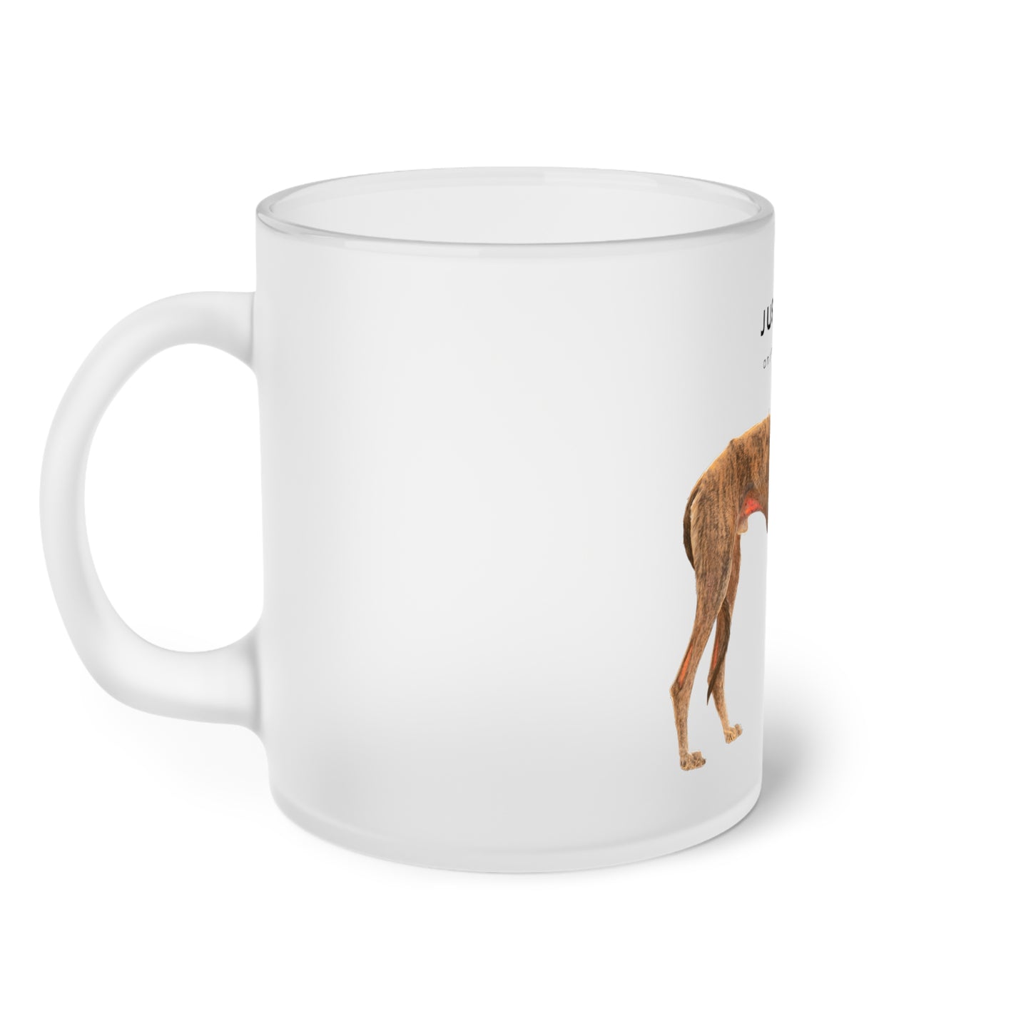 Just Me And My Galgo - Frosted Glass Mug, 325ml