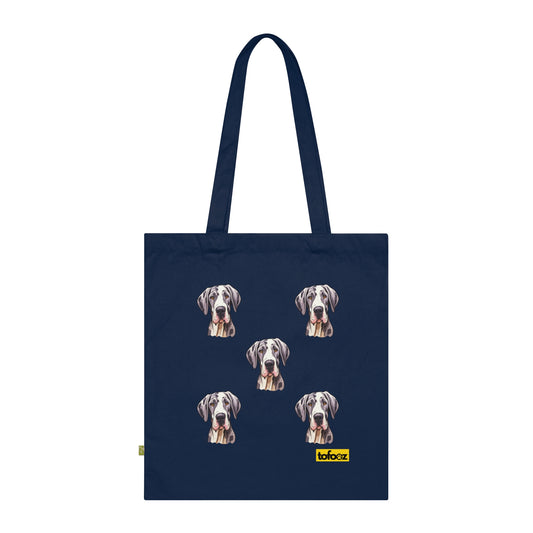 Great Dane Print Organic Cotton Tote Bag