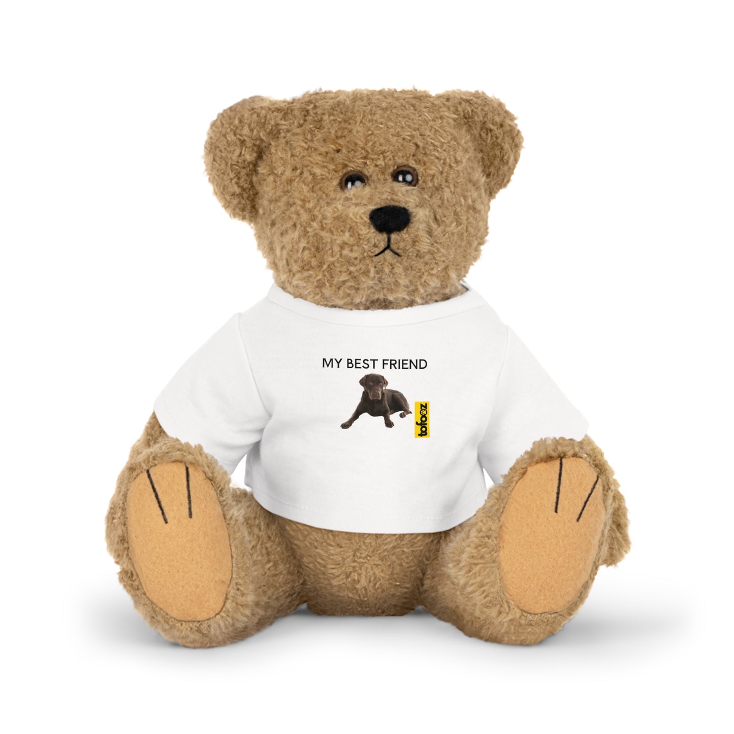 My Best Friend Chocolate Adult Labrador - Plush Toy with T-Shirt