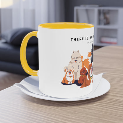 No Such Thing As Too Many Dogs Two-Tone Coffee Mug, 325ml - White