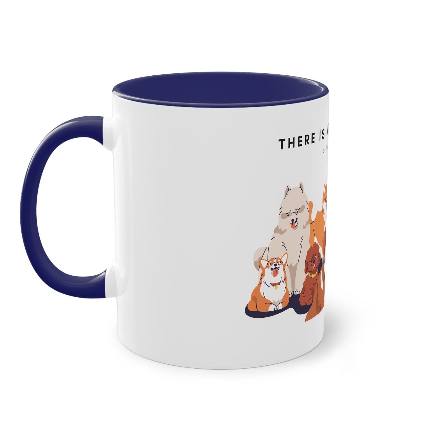 No Such Thing As Too Many Dogs Two-Tone Coffee Mug, 325ml - White