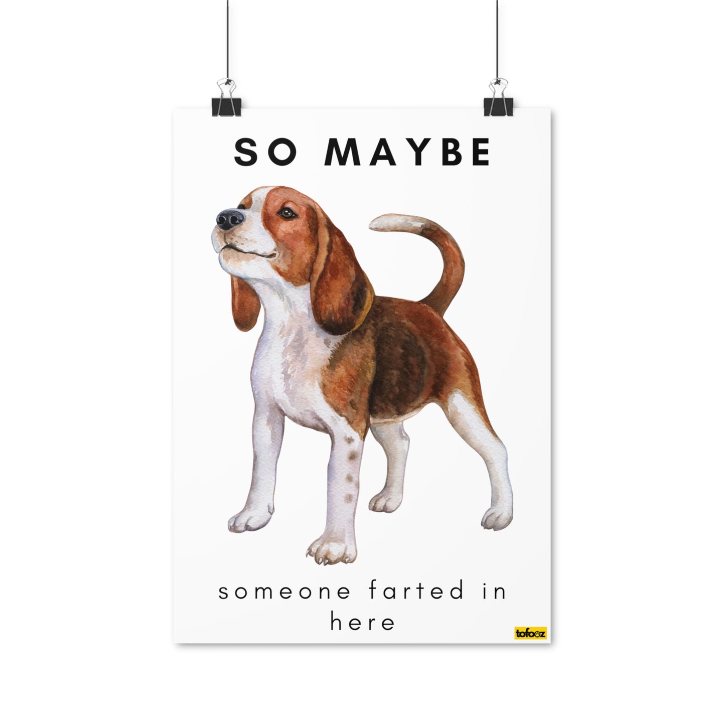 Someone Farted Beagle Poster - Various Sizes