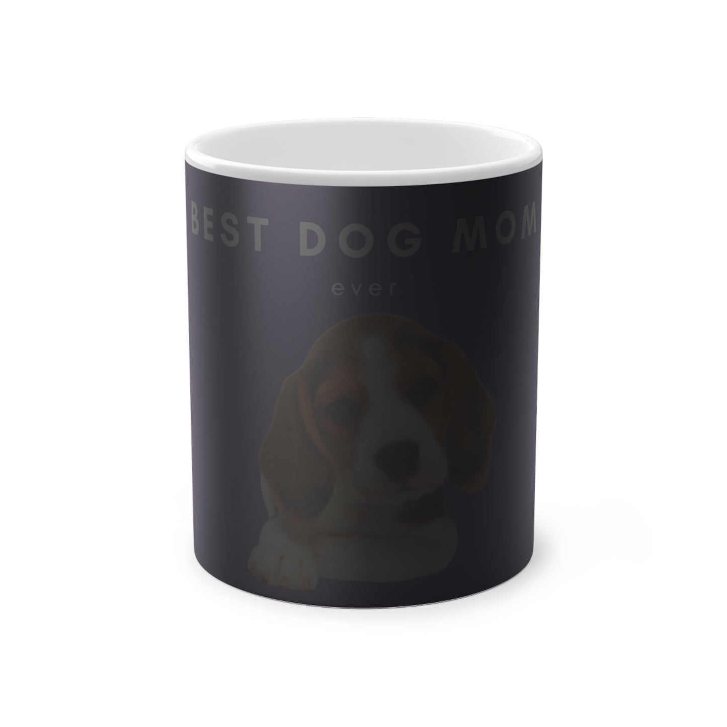 Best Dog Mom Beagle Magic Mug, 325ml - Purple