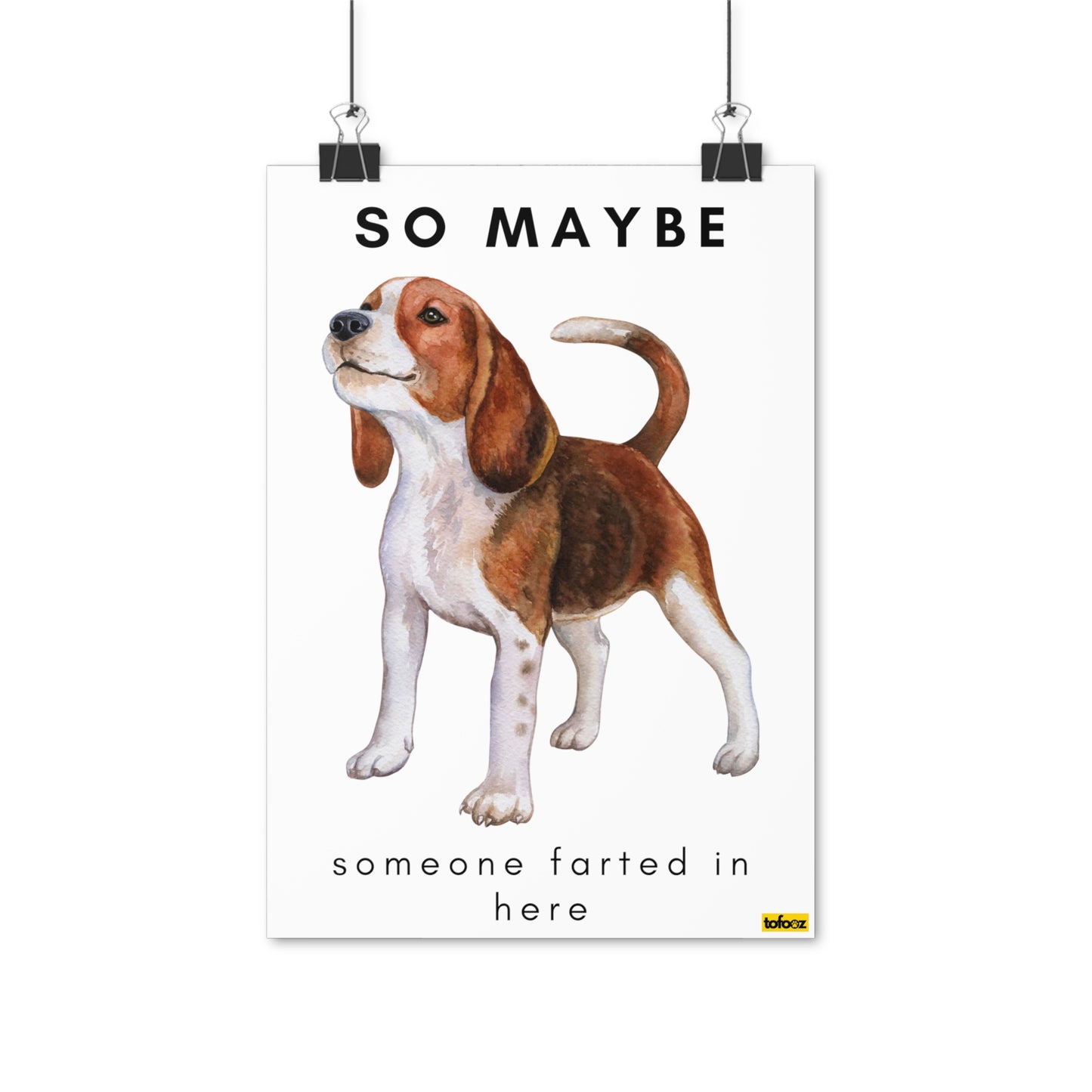 Someone Farted Beagle Poster - Various Sizes