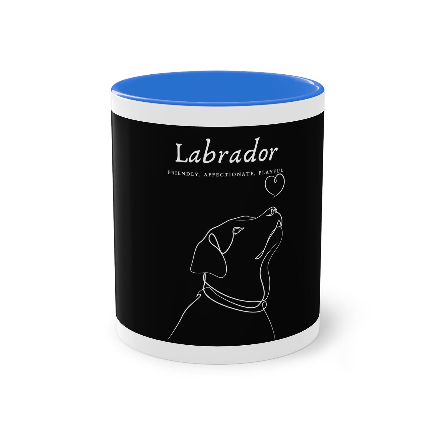 Labrador Character Two-Tone Coffee Mug, 325ml