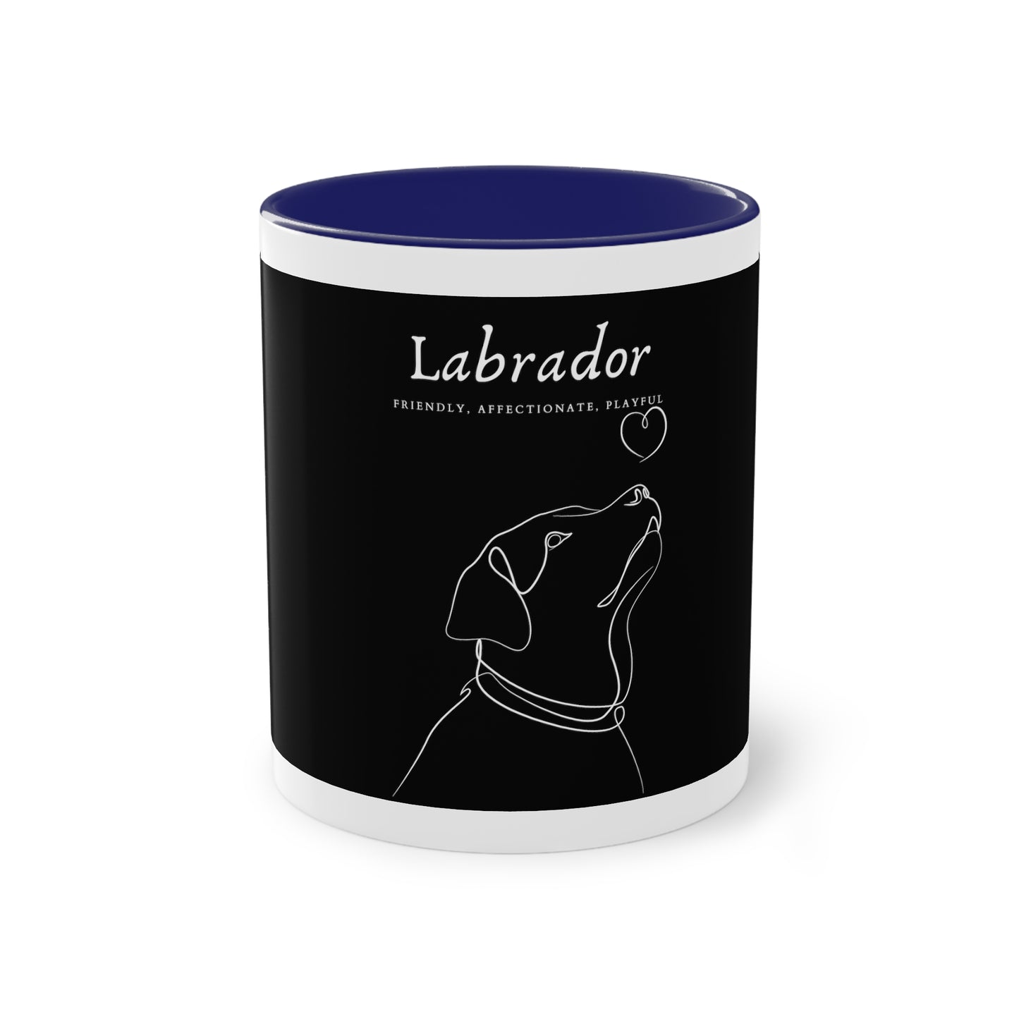 Labrador Character Two-Tone Coffee Mug, 325ml