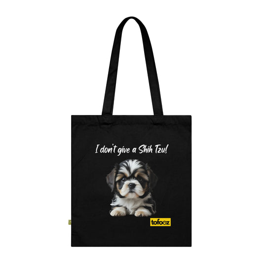 I Don't Give A Shih Tzu Organic Cotton Tote Bag