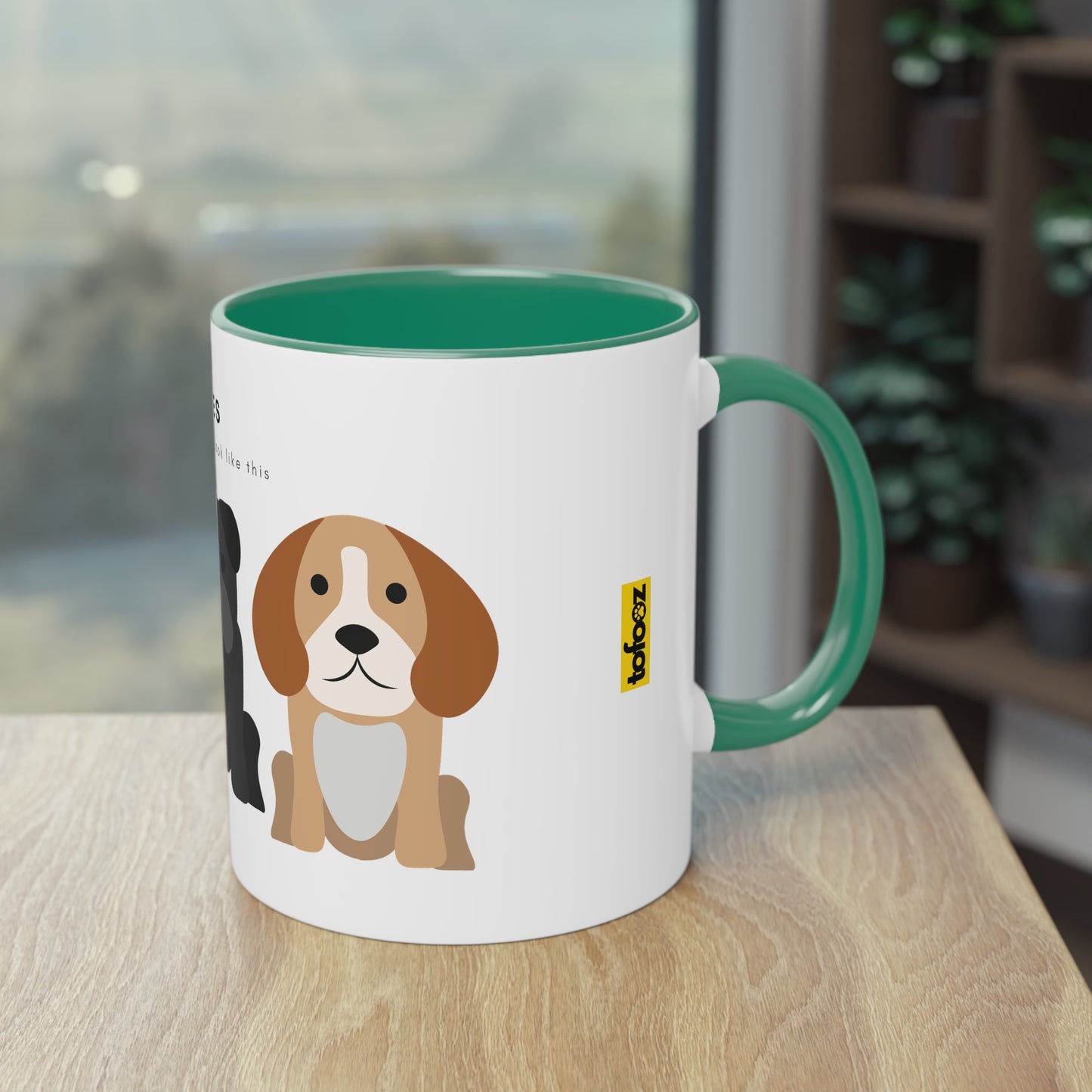 Yes My Children Look Like This Dogs Two-Tone Coffee Mug, 325ml - White