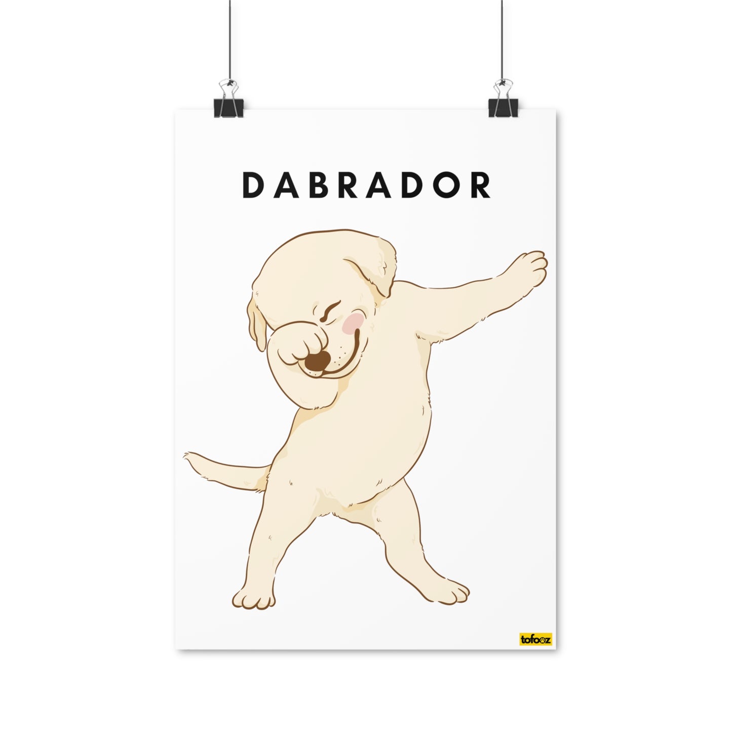 Dabrador Golden Lab Graphic Poster - Various Sizes