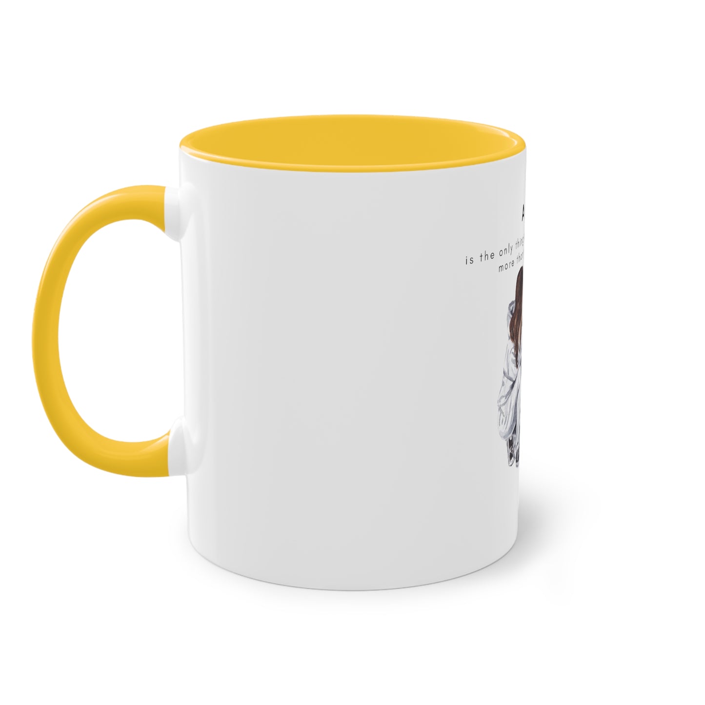 A Dog Love Yourself Two-Tone Coffee Mug, 325ml - White