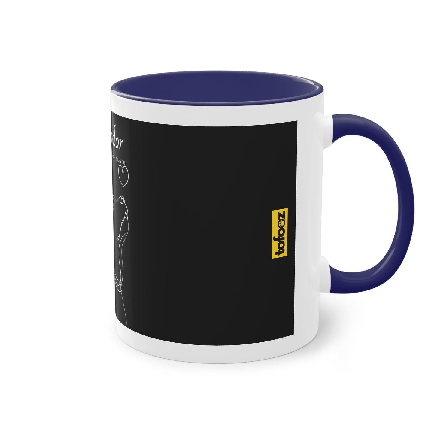 Labrador Character Two-Tone Coffee Mug, 325ml