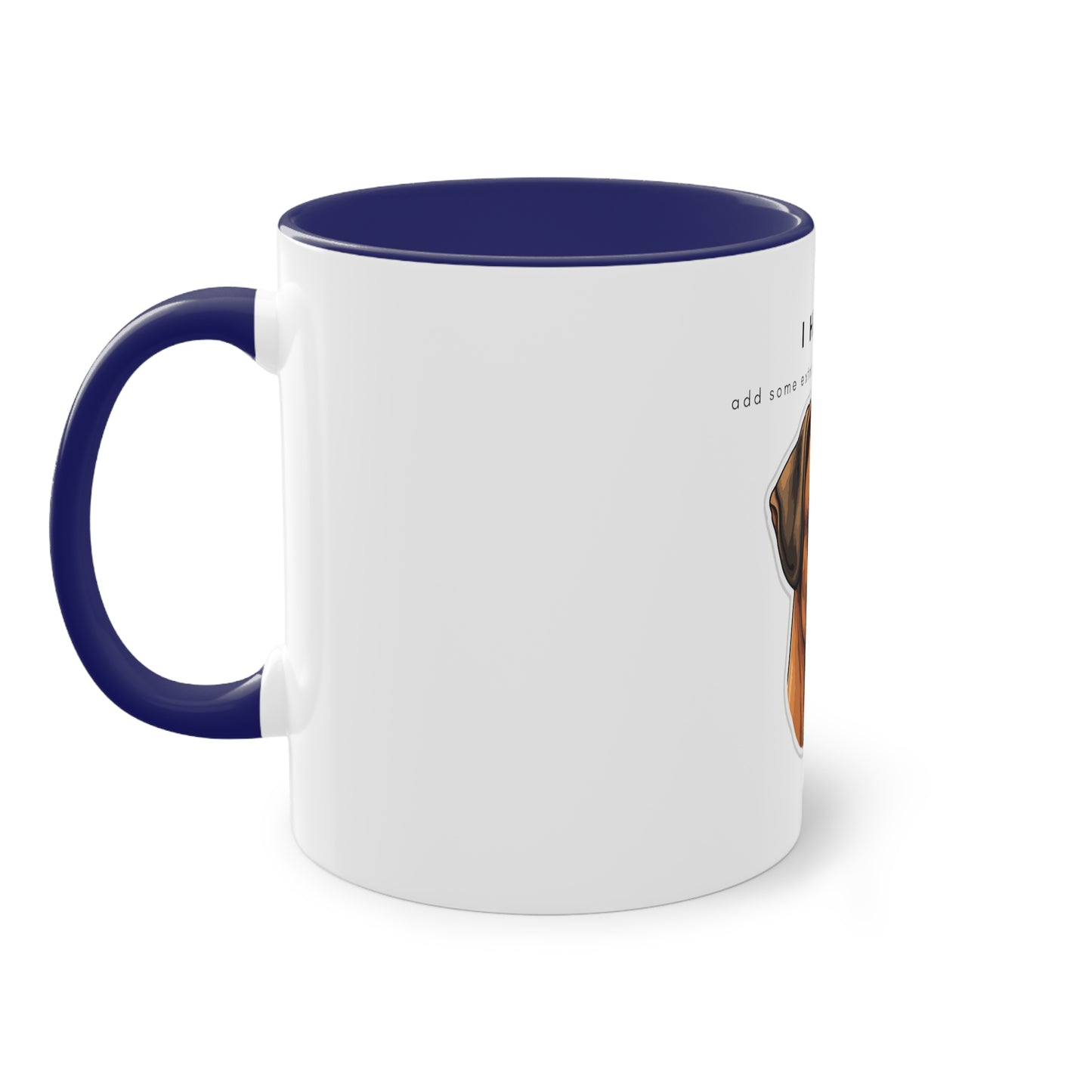 I Helped Add Glitter Boxer Two-Tone Coffee Mug, 325ml - White