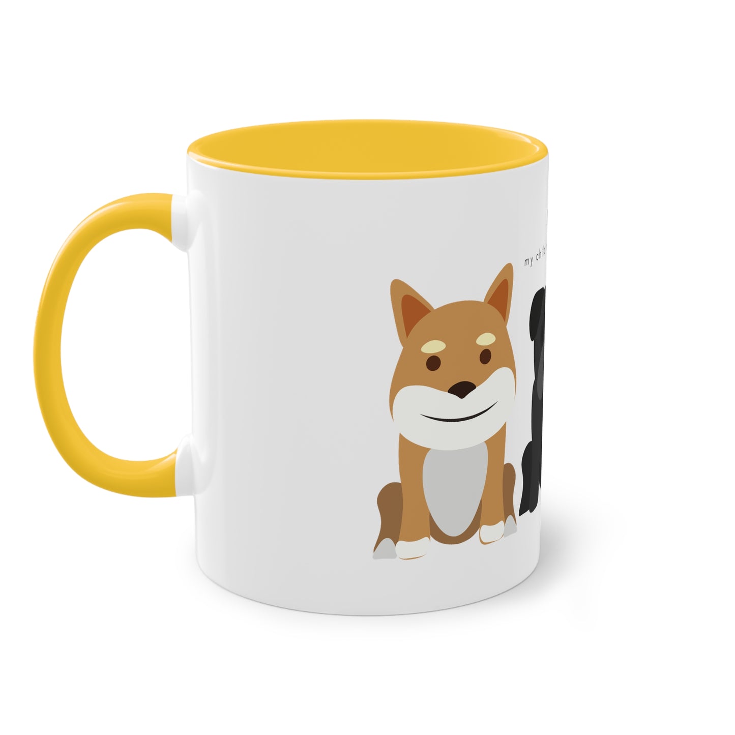 Yes My Children Look Like This Dogs Two-Tone Coffee Mug, 325ml - White