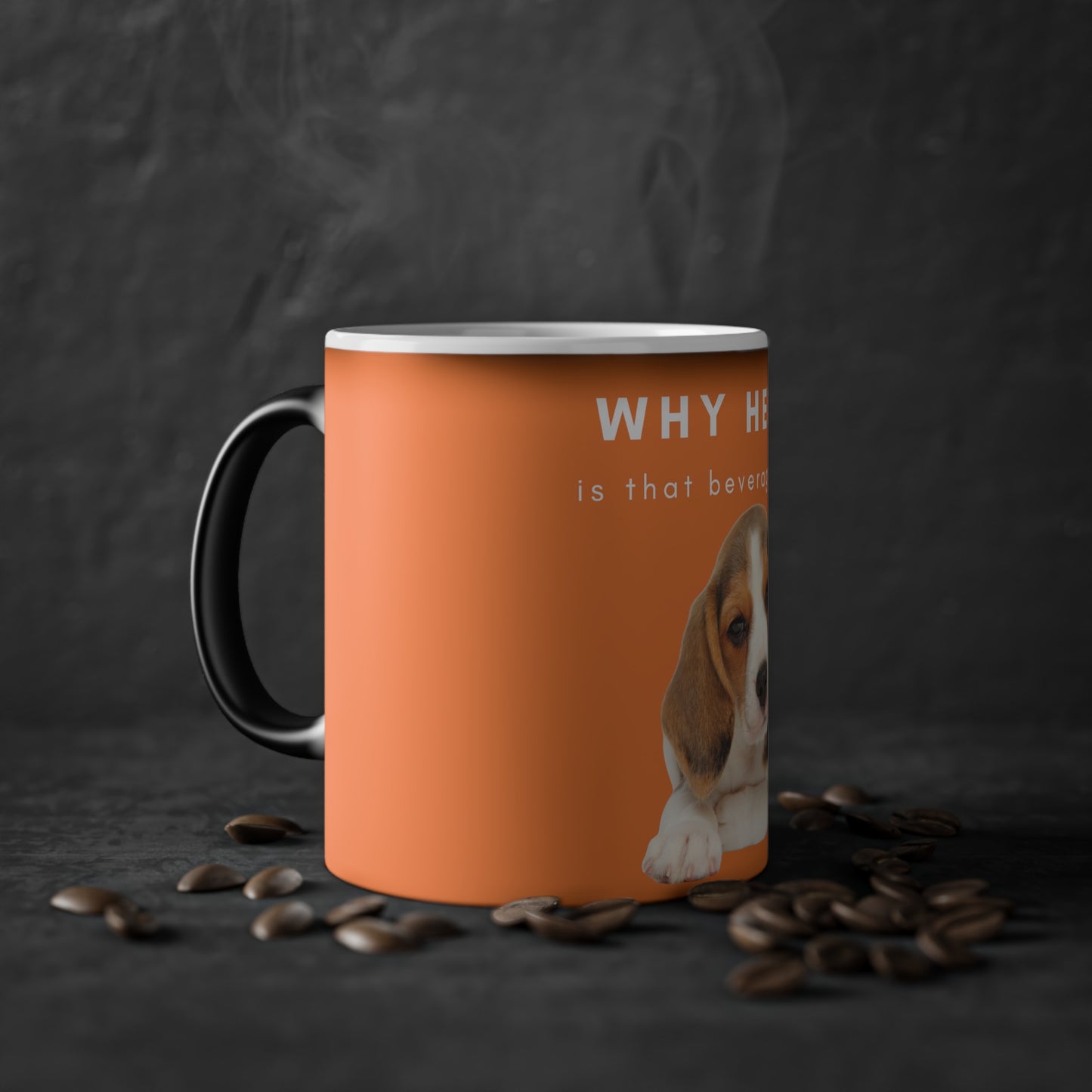 Why Hello Beagle Magic Mug, 325ml - Crusta