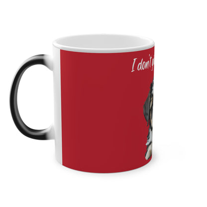 I Don't Give A Shih Tzu Magic Mug, 325ml - Dark Red