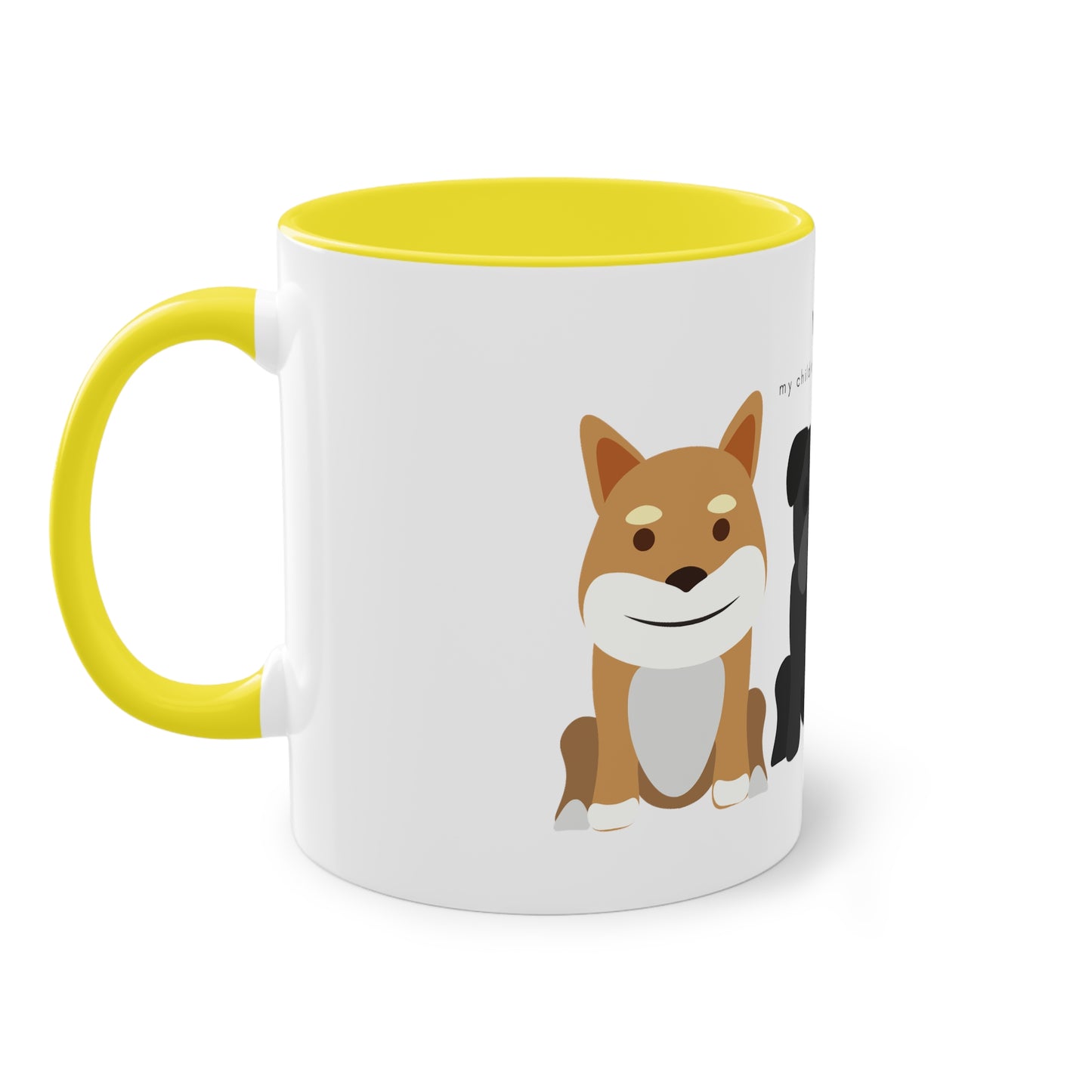 Yes My Children Look Like This Dogs Two-Tone Coffee Mug, 325ml - White