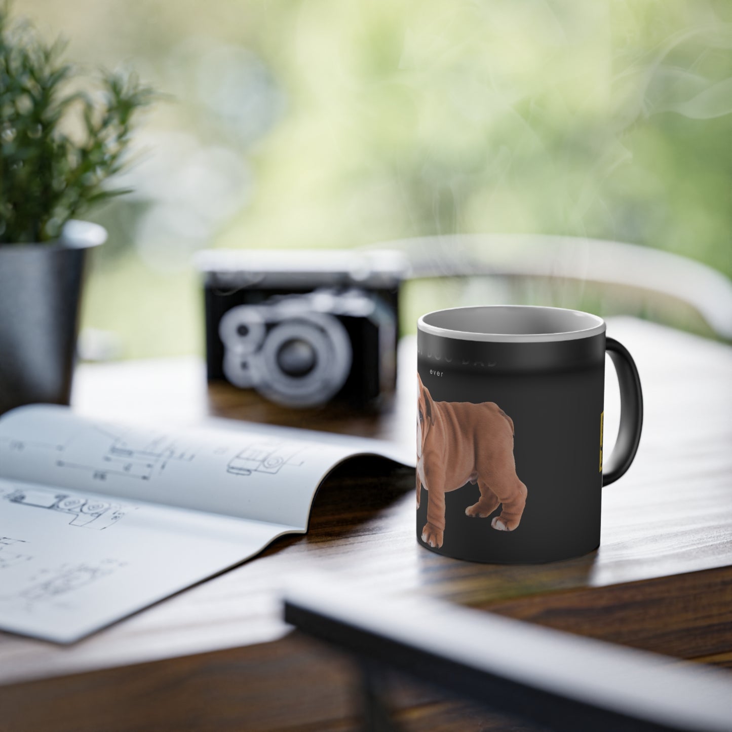 Best Dog Mom Dad Ever English Bulldog Magic Mug, 325ml - Black