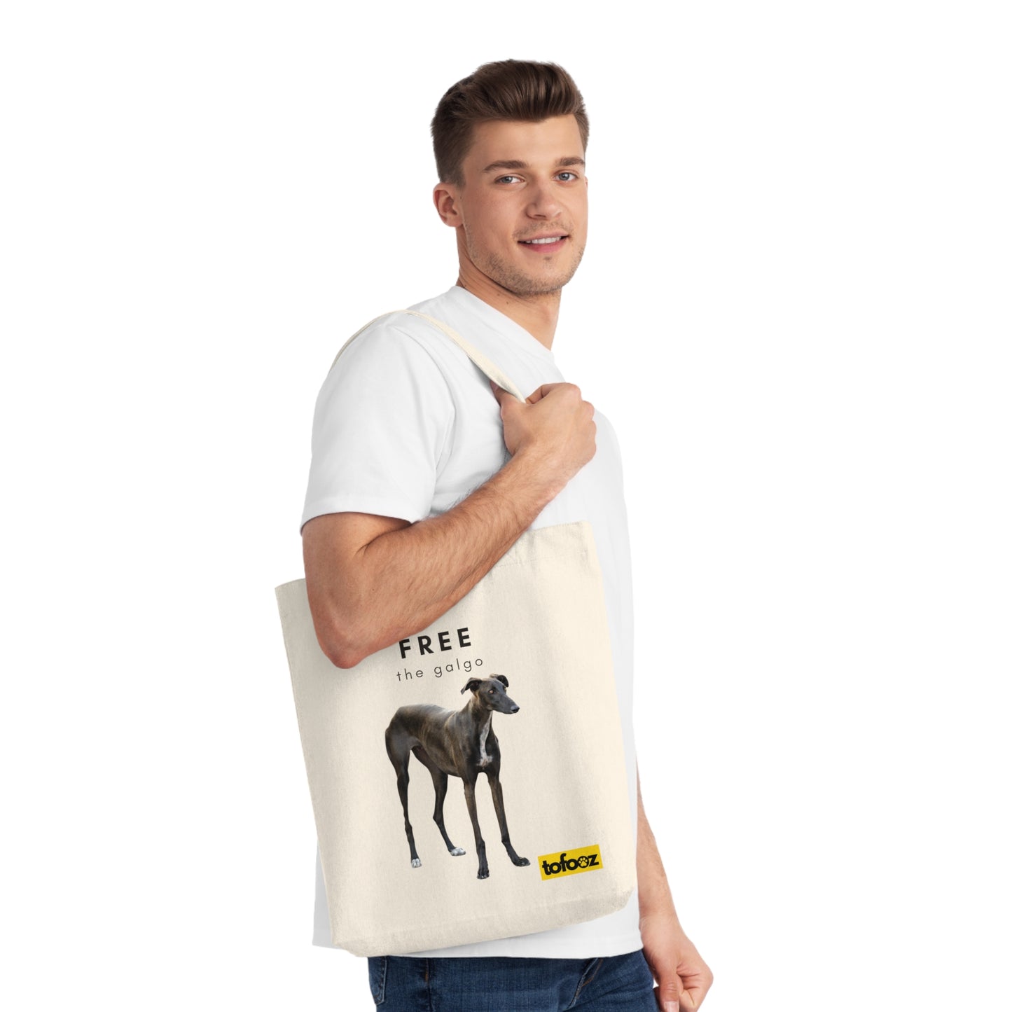 Free The Galgo Woven Tote Bag