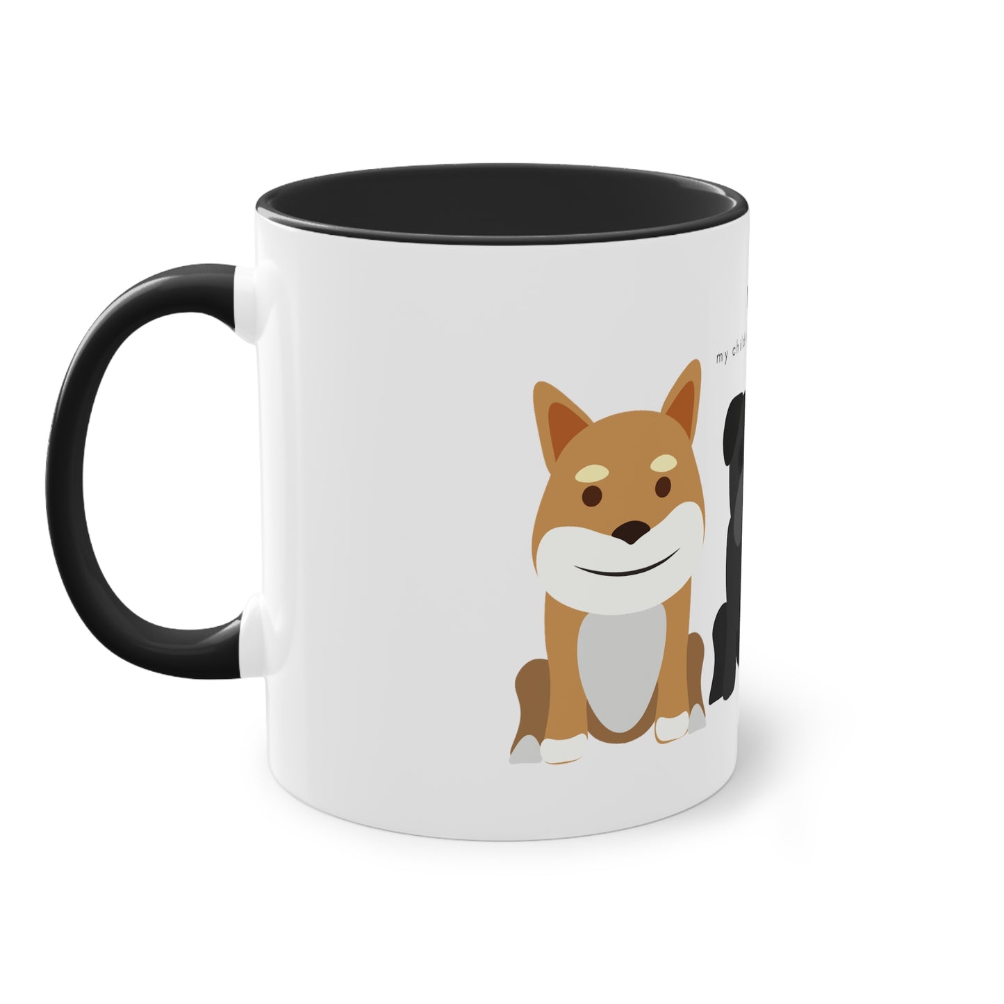 Yes My Children Look Like This Dogs Two-Tone Coffee Mug, 325ml - White