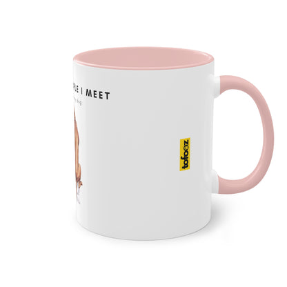 More People I Meet More I Love My Dog Two-Tone Coffee Mug, 325ml - White