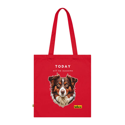 Today Will Be Aussome Red Tri Aussie - Organic Cotton Tote Bag